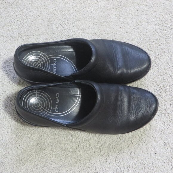 Dansko Women's Clogs/Shoes Size 39/9/8.5 Slip-on Soft Black Leather #7604020200 - Picture 6 of 11